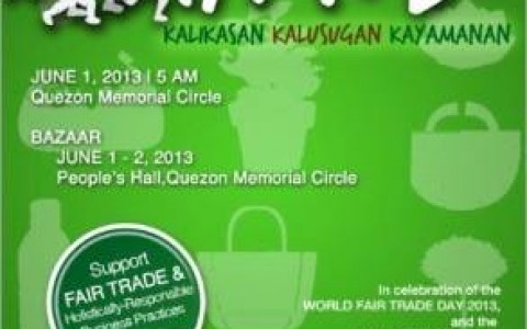 Run and Shop for Fair Trade Bazaar @ Quezon Memorial Circle May - June 2013