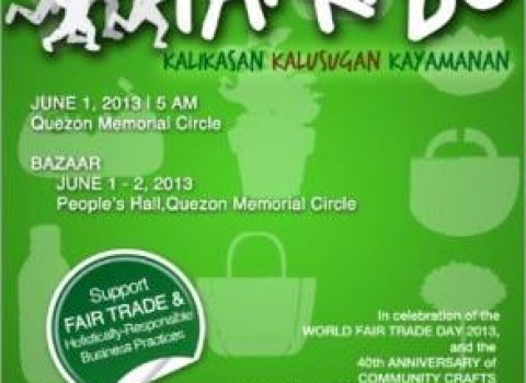 Run and Shop for Fair Trade Bazaar @ Quezon Memorial Circle May - June 2013