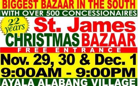 St. James Christmas Bazaar @ Ayala Alabang Village November - December 2013
