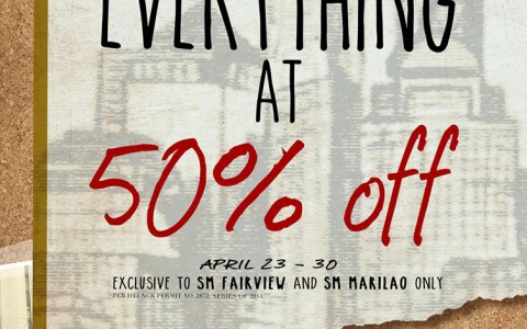Memo Everything at 50% Off Promo @ SM Fairview & SM Marilao April 2014