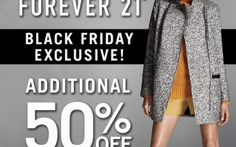 Forever 21 Black Friday Sale: November 24 â€“ 30, 2014