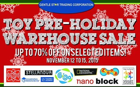 GST Toy Pre-Holiday Warehouse Sale @ FMF Business Center November 2015