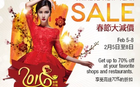 Lucky Chinatown Mall Chinese New Year Sale February 2016