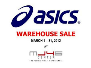 Asics warehouse sale march 2012