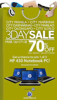 SM Malls Sale march 16-18 2012