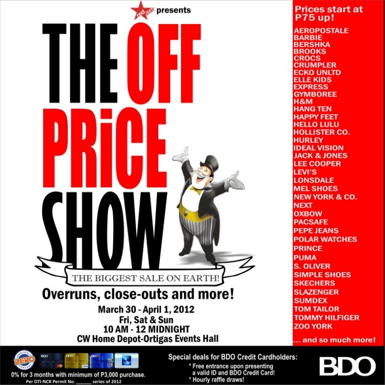 offprice show march 2012 ortigas home depot