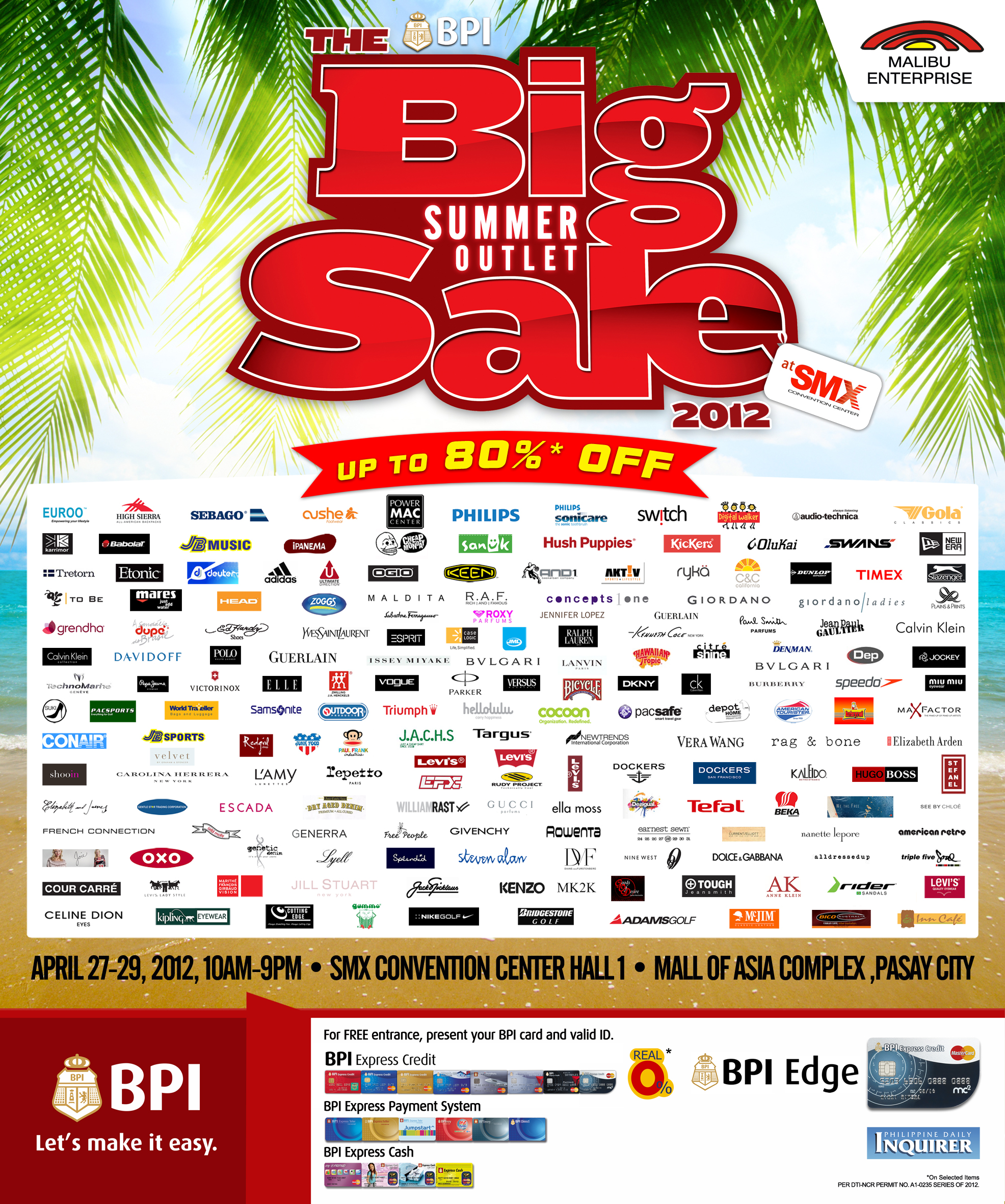 Big Summer Outlet Sale 2012