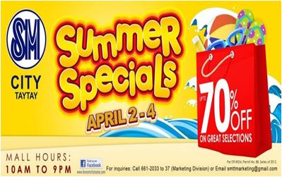 SM Taytay Summer Specials 2012