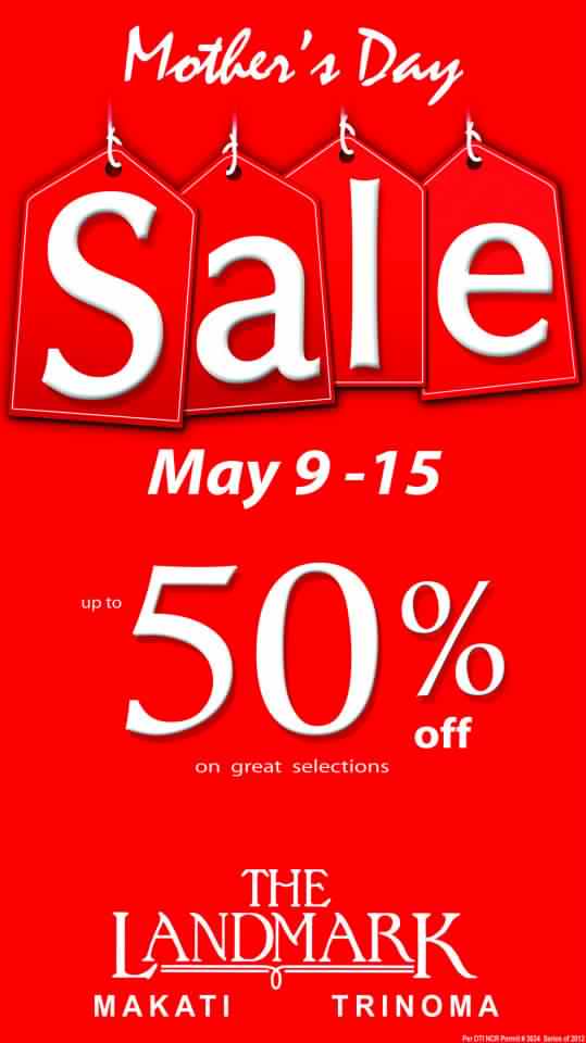 Landmark Mother's Day Sale May 2012