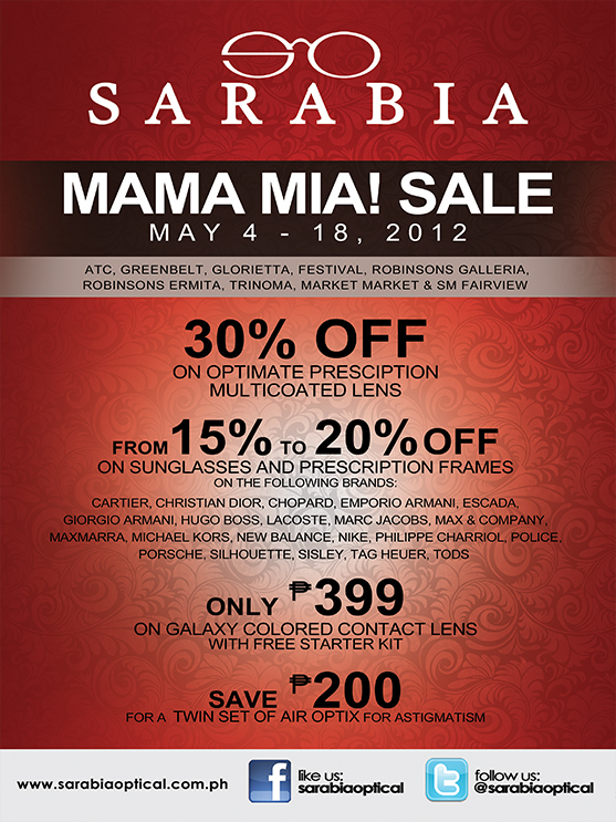 Sarabia Optical Sale May 2012