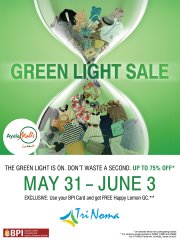 Trinoma Green Light Sale May - June 2012