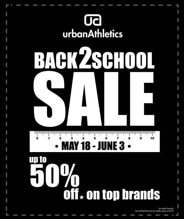 Urban Athletics Back 2 School Sale May 2012