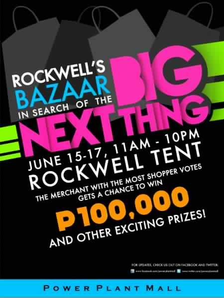 Next Big Thing bazaar @ Rockwell Tent June 2012