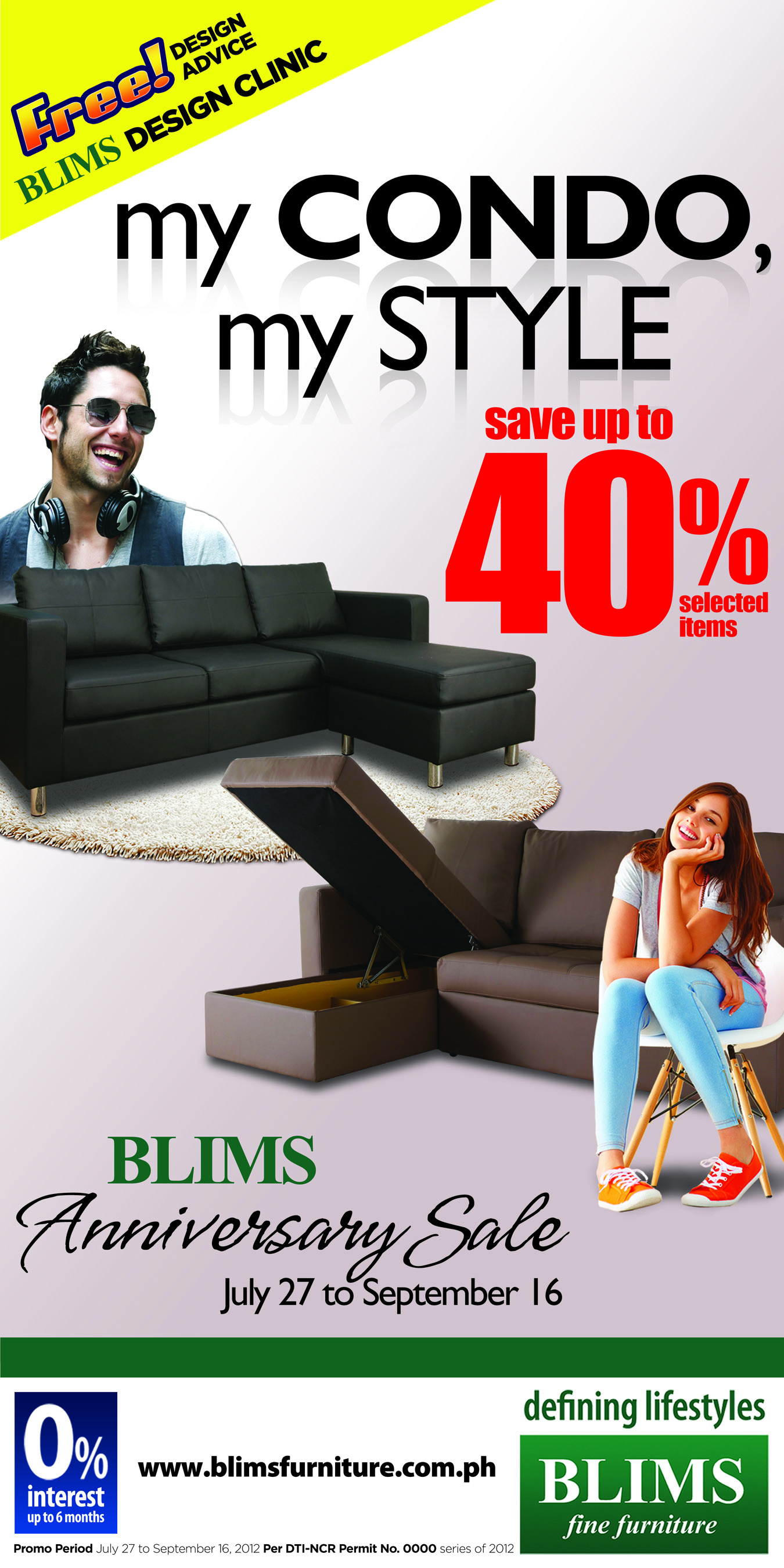 Blims Anniversary Sale July 2012