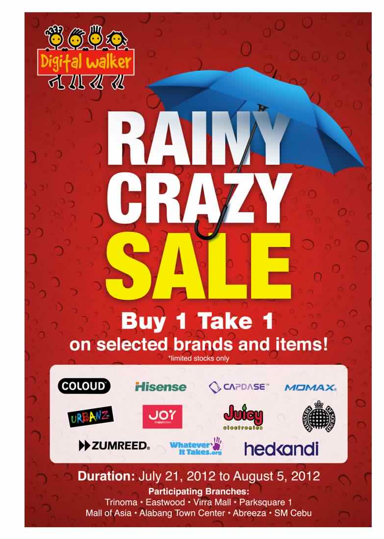 Digital Walker Rainy Crazy Sale July - August 2012