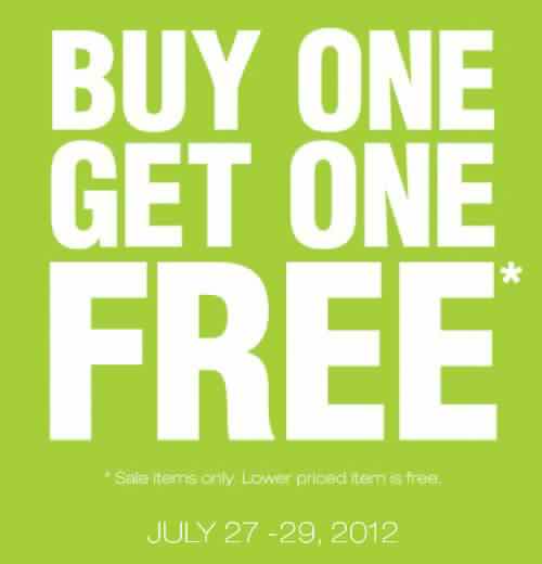 Dorothy Perkins Buy 1 Get 1 FREE promo July 2012