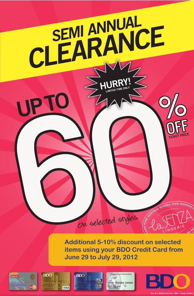 La Senza Semi Annual Clearance Sale July 2012