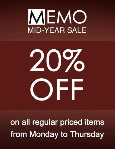 MEMO Mid Year Sale July 2012