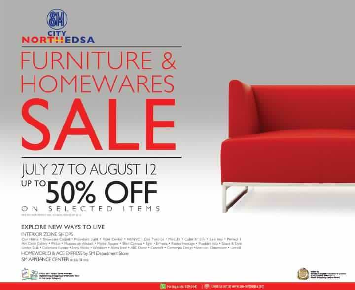 Sm City North Edsa Furniture Homewares Sale July August 2012