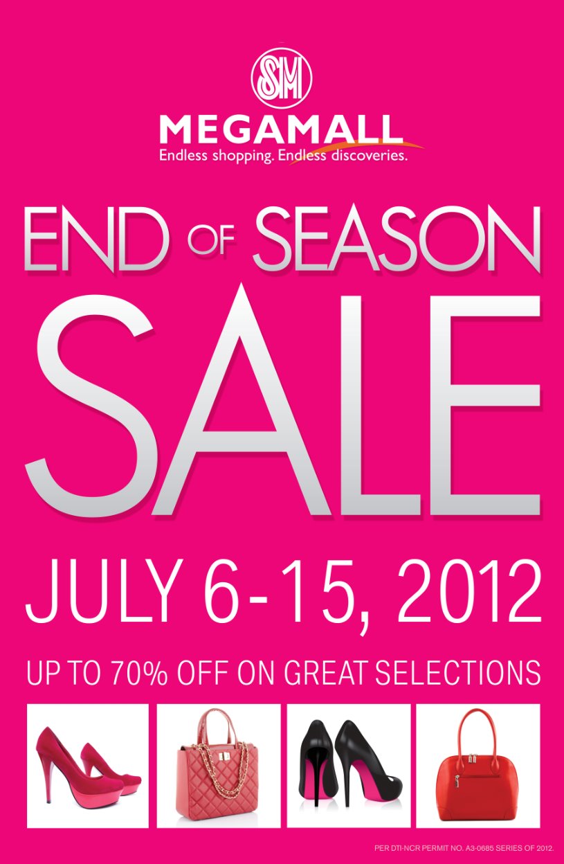 SM Megamall End of Season Sale July 2012