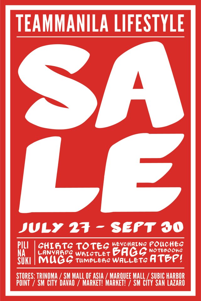 Team Manila Sale July - September 2012