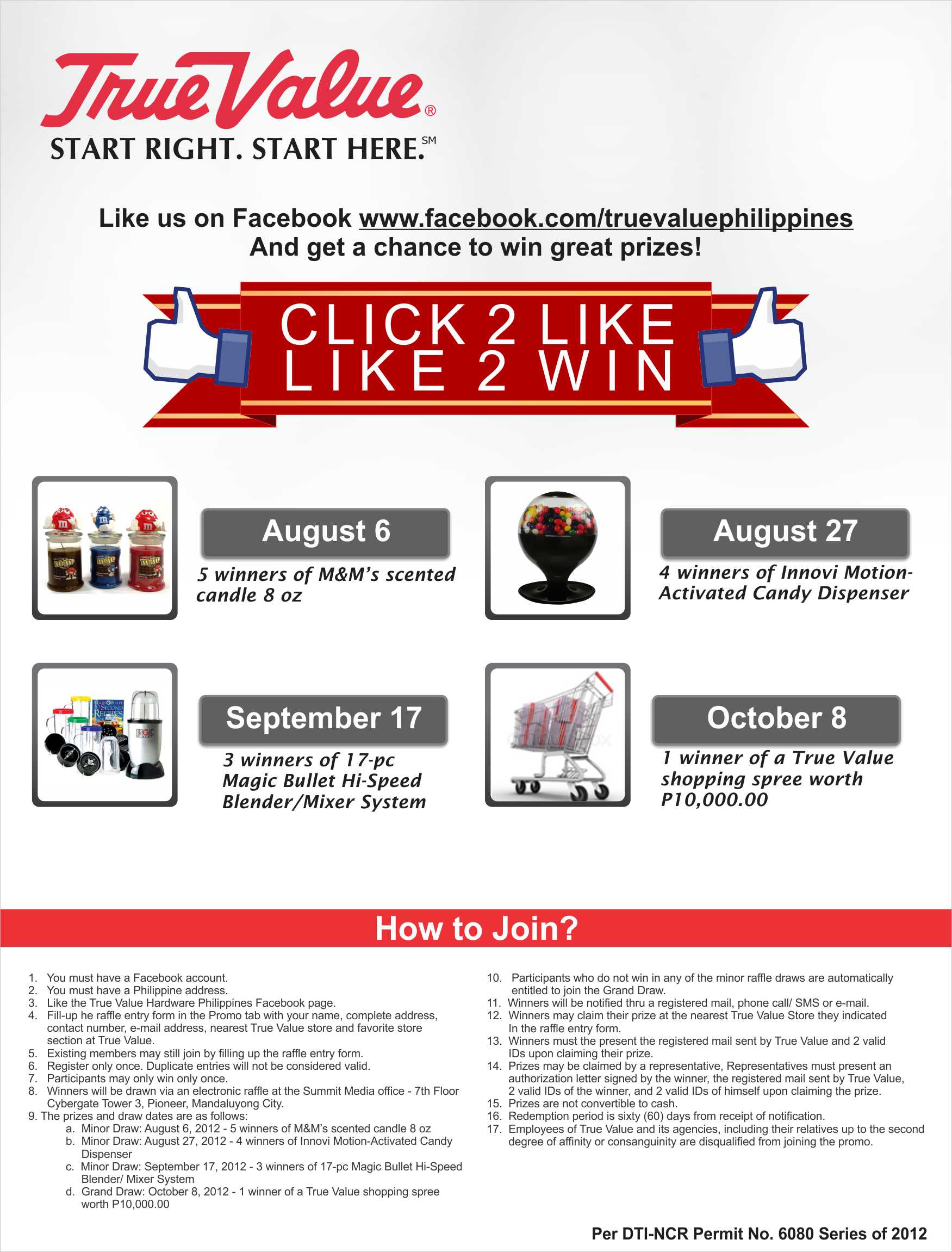 True Value FB Promo July - October 2012