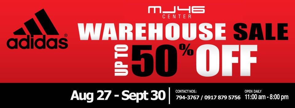 Adidas Warehouse Sale August - September 2012