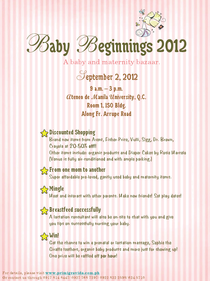 Baby Beginnings Bazaar August 2012