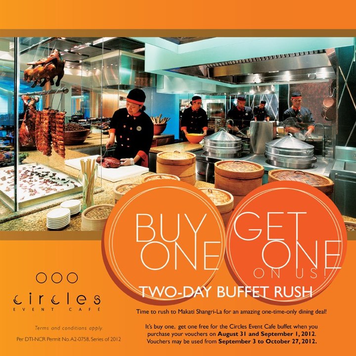 Circles Event Cafe Buy One Get One Two-Day Buffet Rush 2012