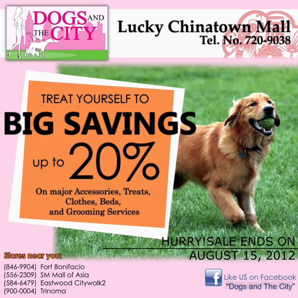 Dogs and the City Sale @ Lucky Chinatown Mall August 2012