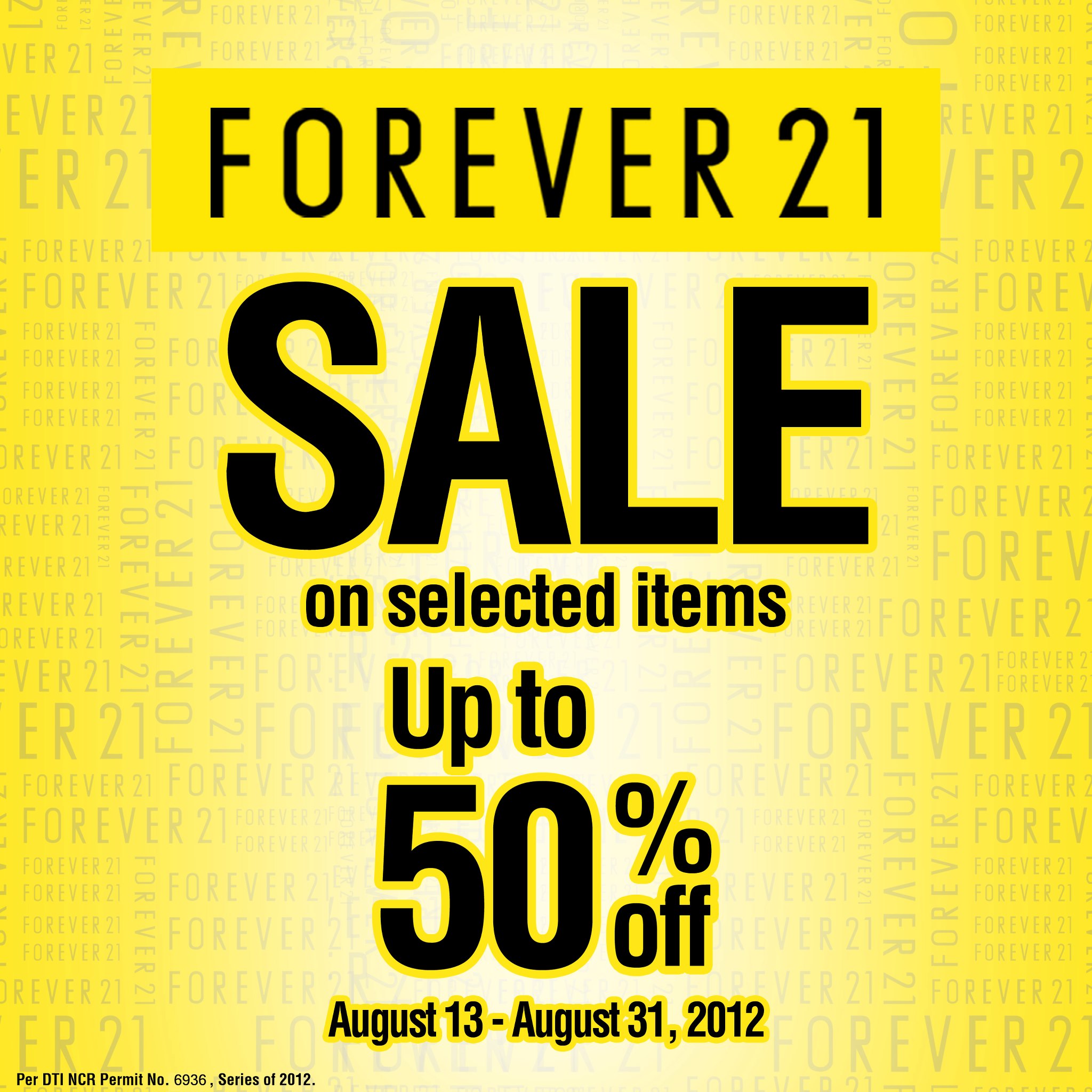 Forever 21 Sale August 2012