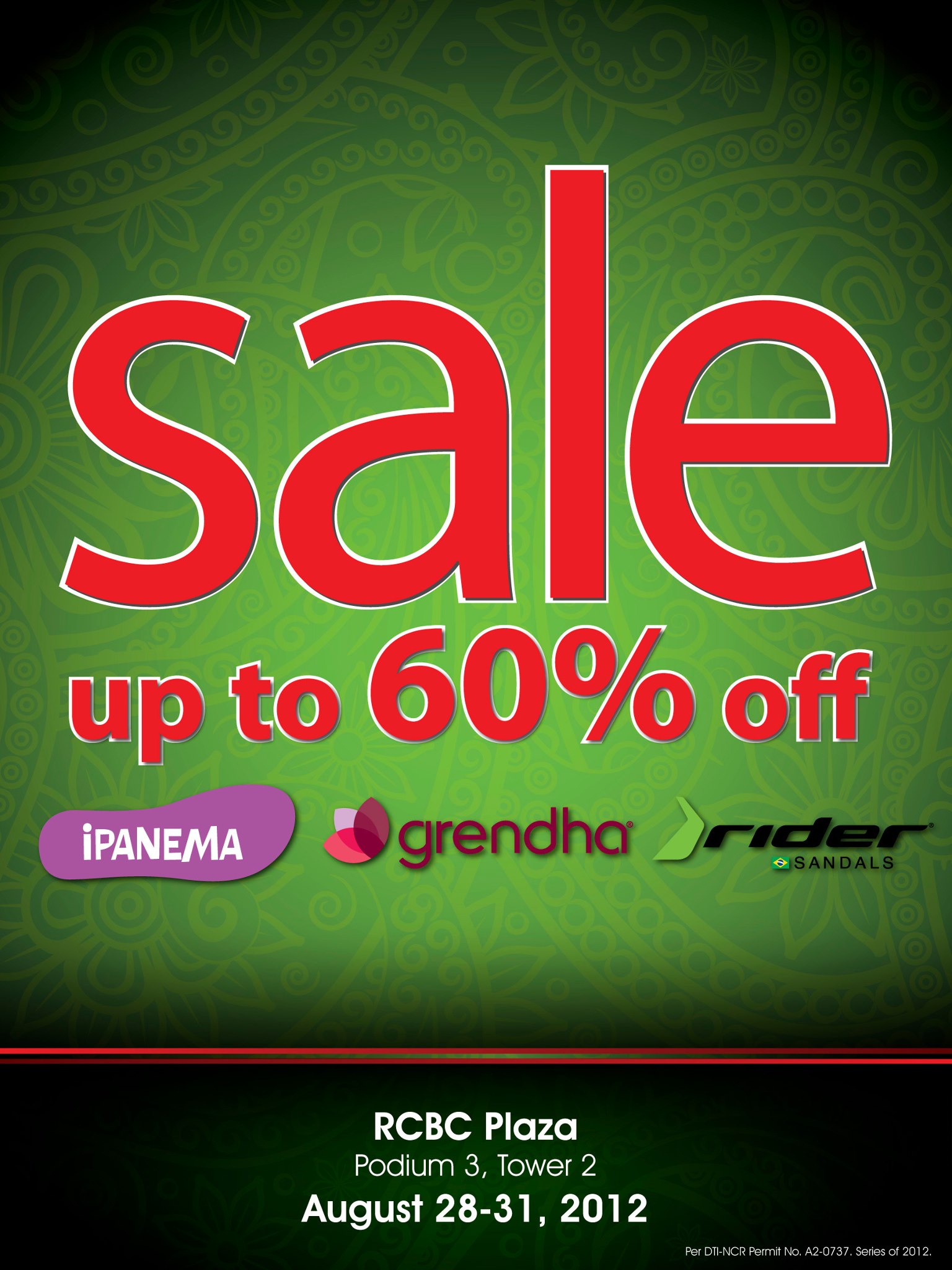 RCBC Plaza Sale - Ipanema, Grendha, Rider Sandals August 2012