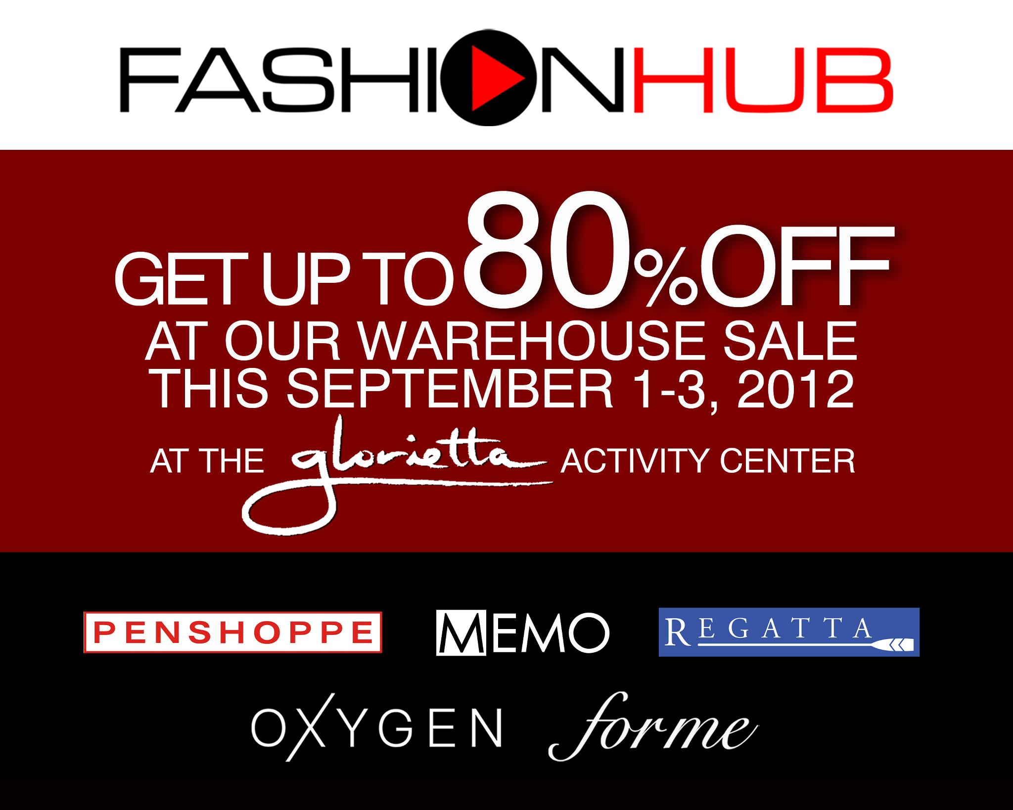 Penshoppe, Oxygen, Memo, Forme, Regatta Warehouse Sale September 2012