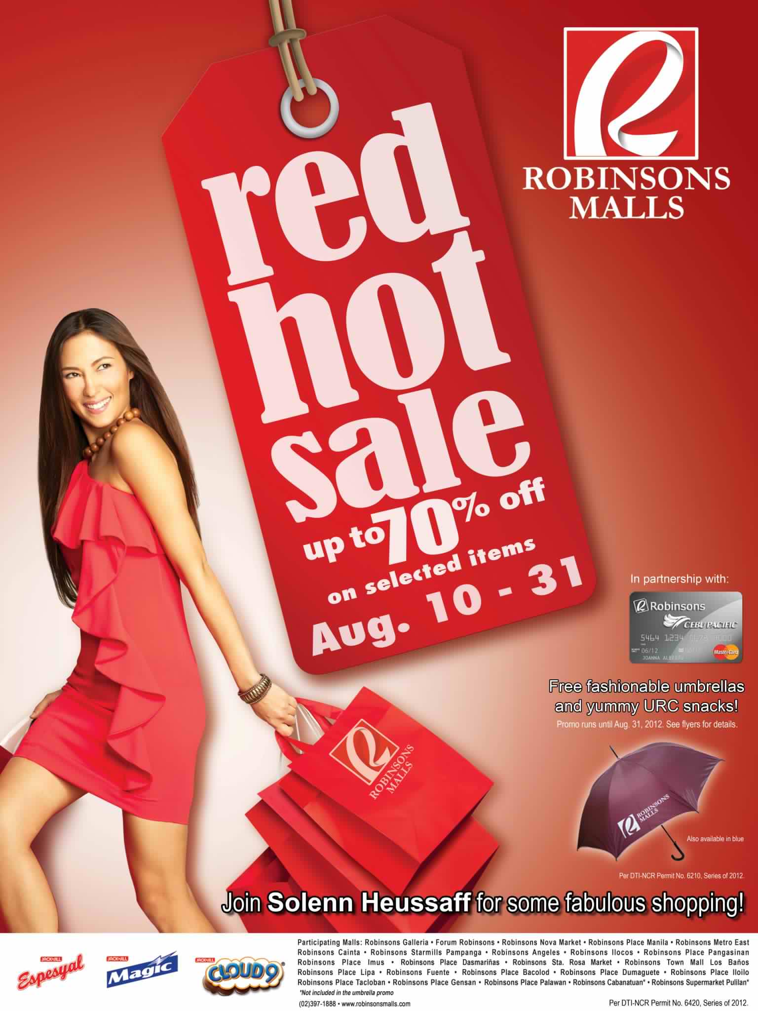 Robinsons Malls Red Hot Sale August 2012