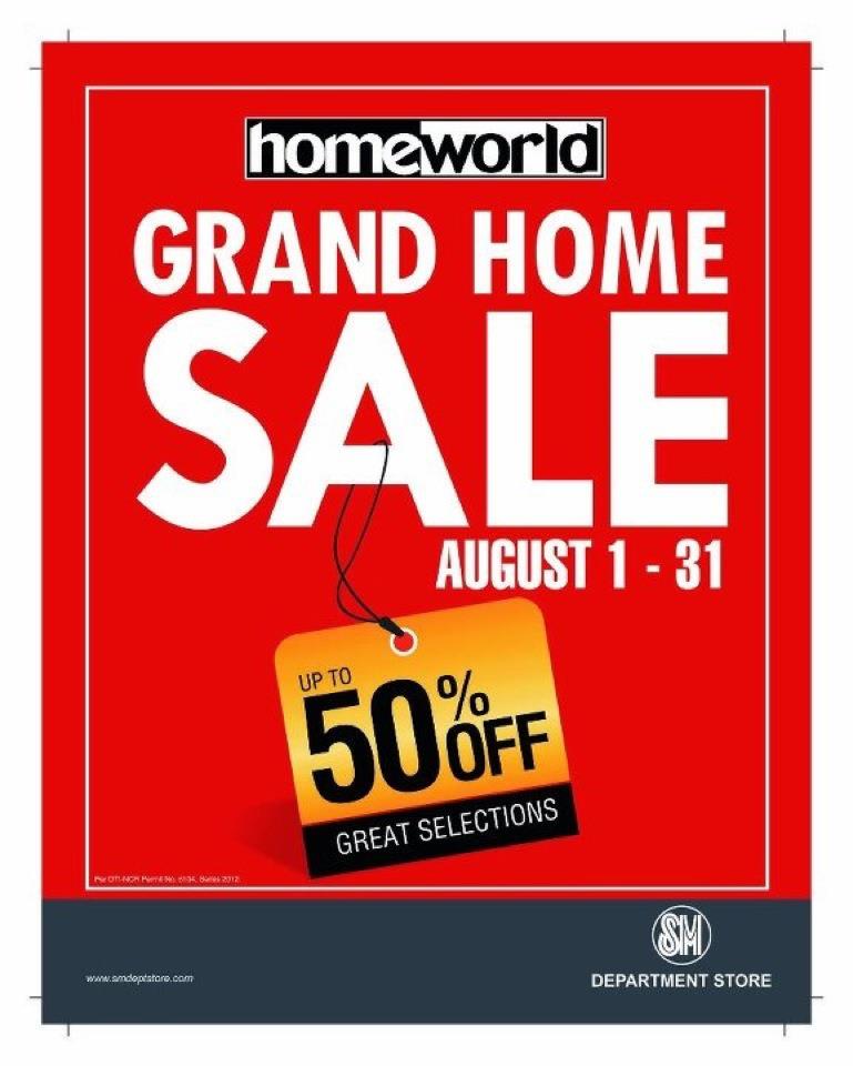 SM Homeworld Grand Home Sale August 2012