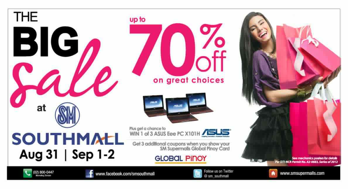 SM Southmall Big Sale August 2012