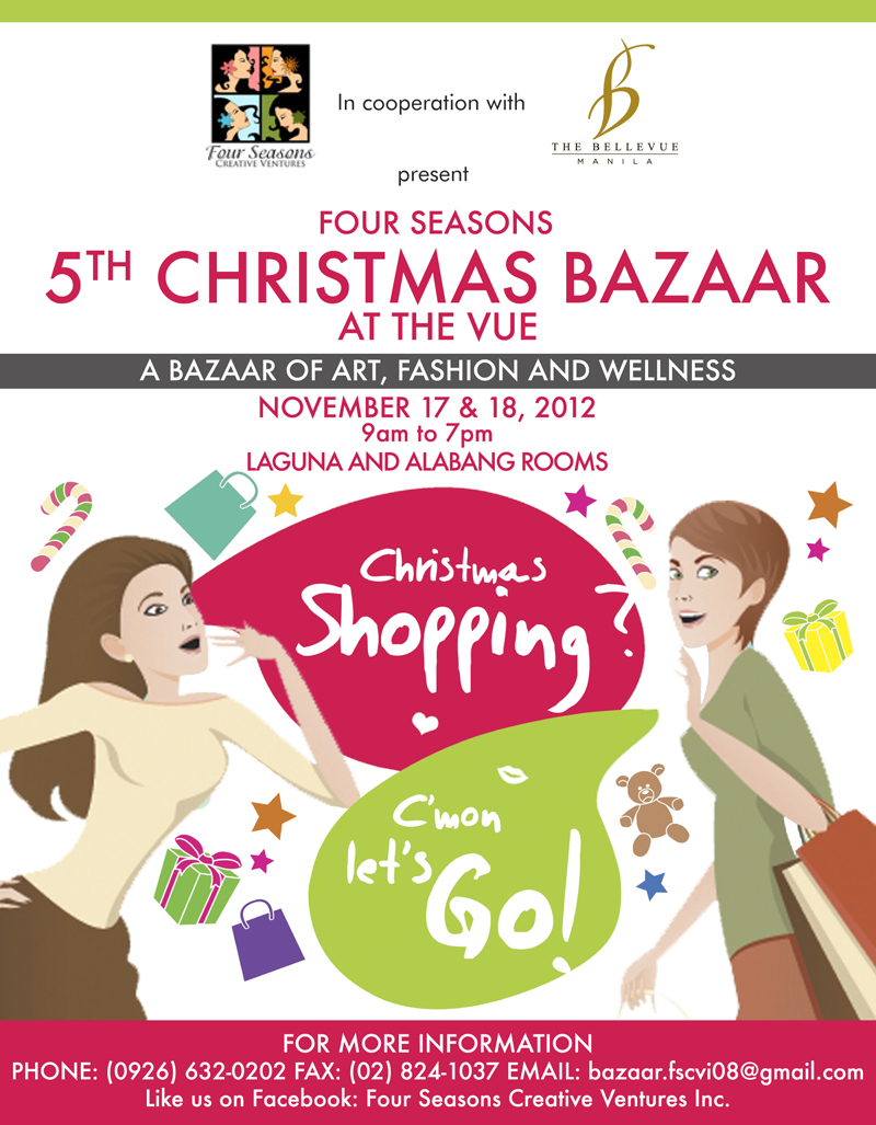 5th Christmas Bazaar @ The Bellevue Manila November 2012