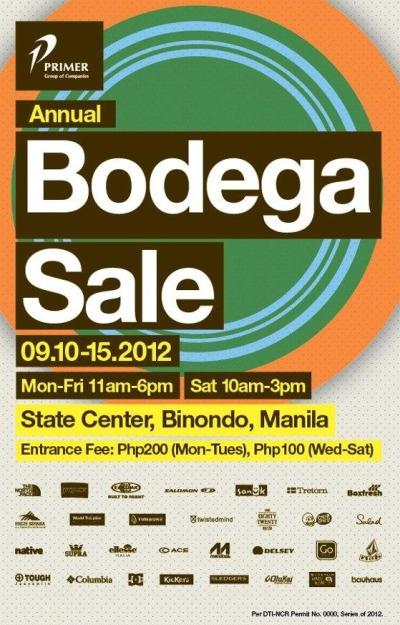 Primer Annual Bodega Sale September 2012