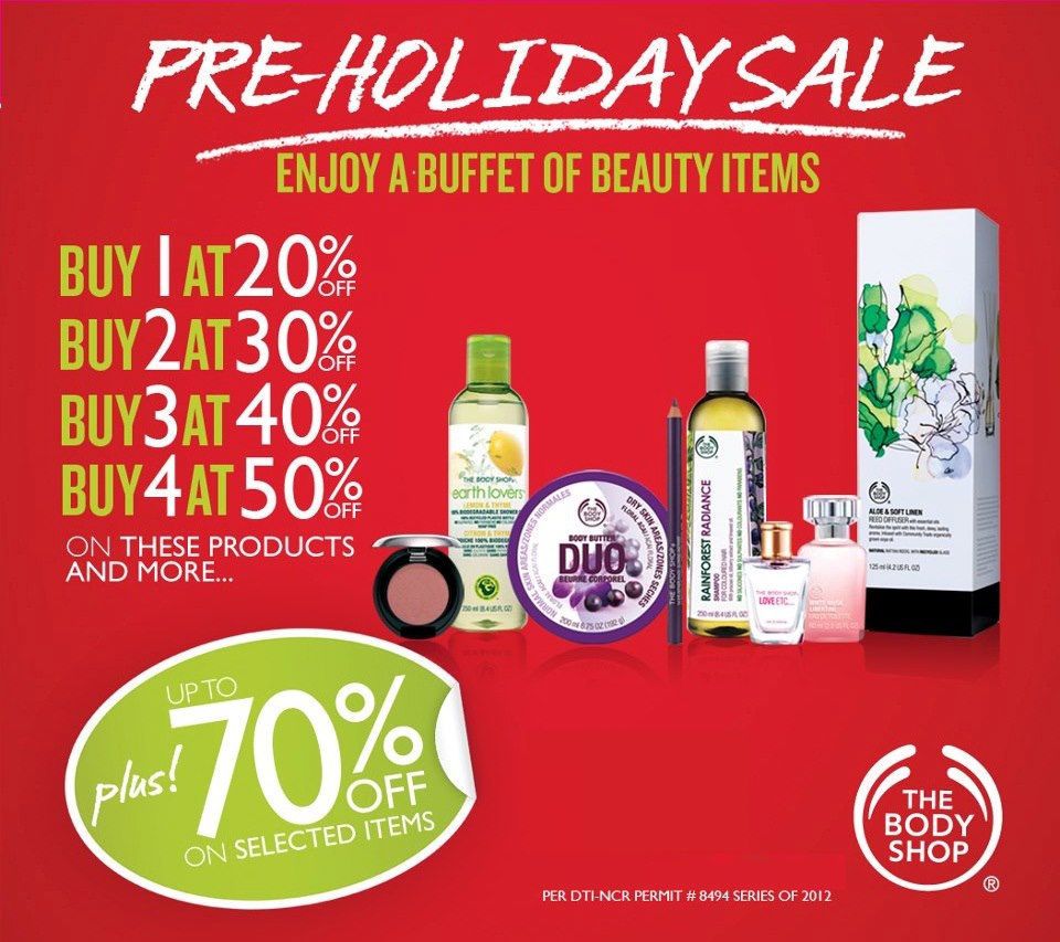 The Body Shop Sale September - October 2012