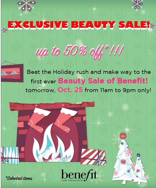 Benefit Beauty Sale October 2012