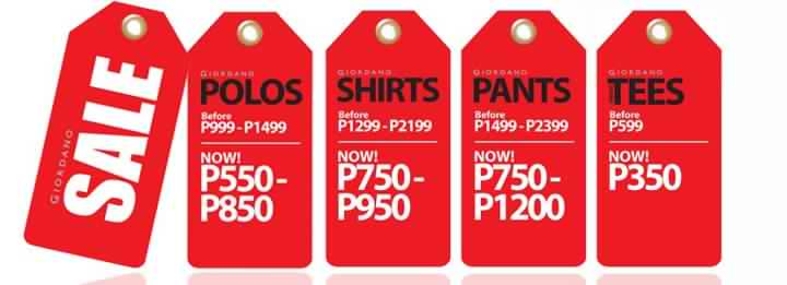 Giordano Clearance Sale October 2012