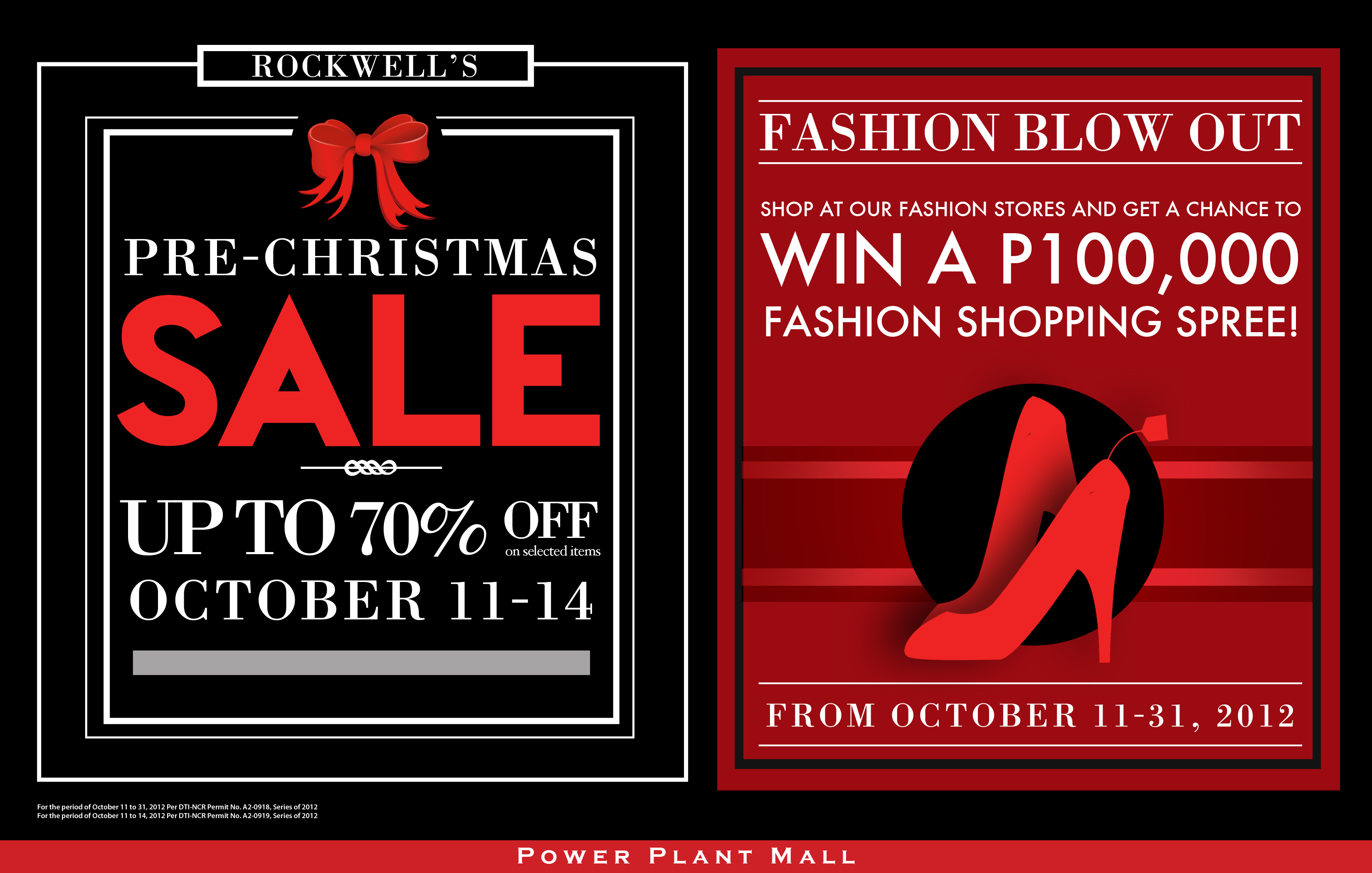 Power Plant Mall Pre-Christmas Sale October 2012