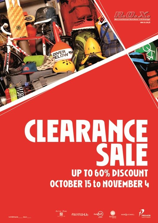 R.O.X. Clearance Sale October - November 2012