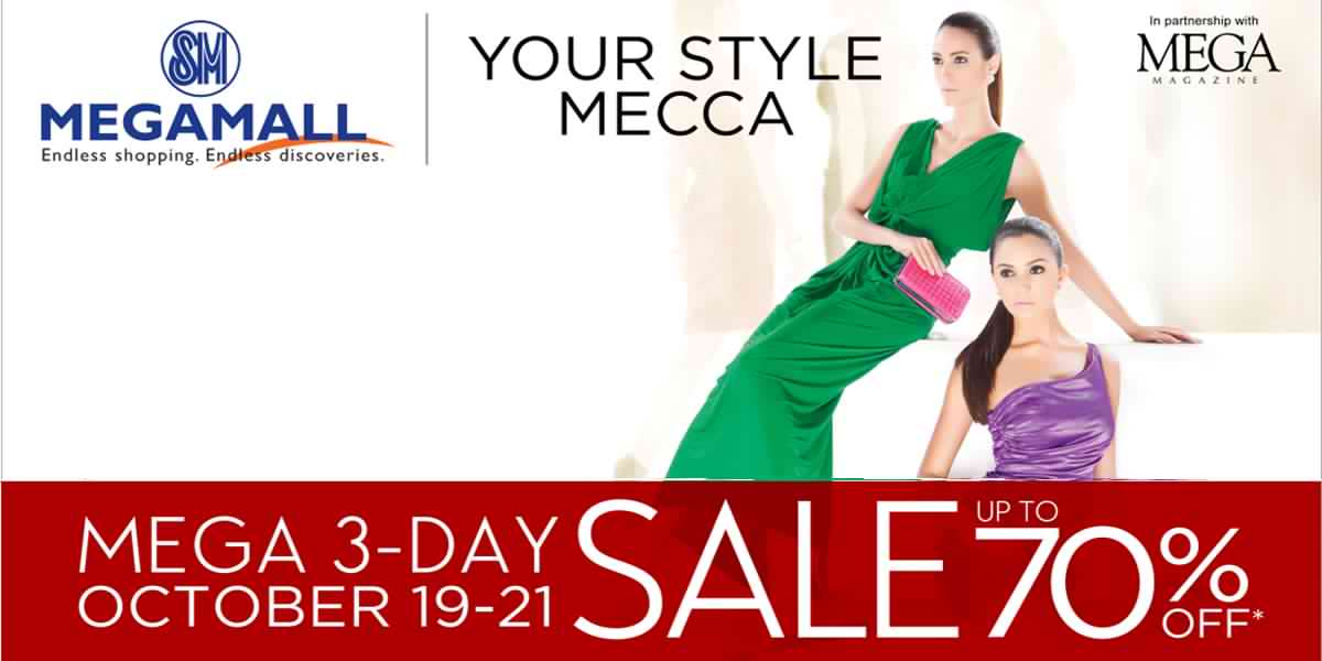 SM Megamall 3-Day Sale October 2012