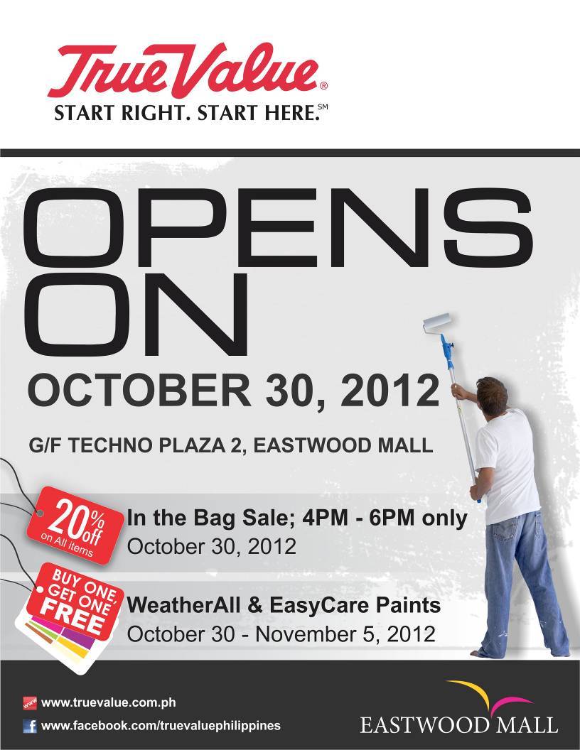 True Value Eastwood Opening Sale October 2012