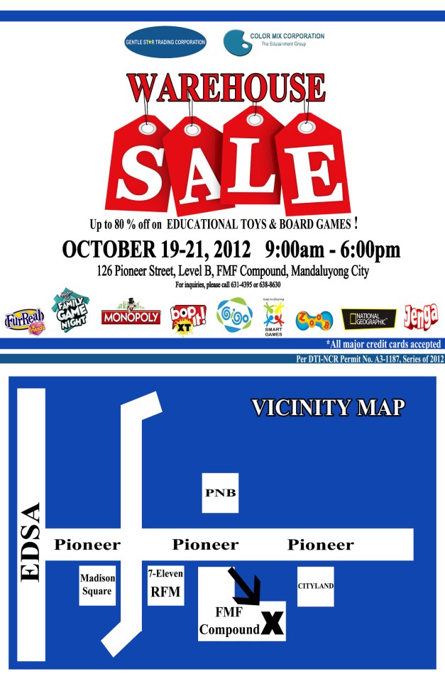 Toy Warehouse Sale October 2012