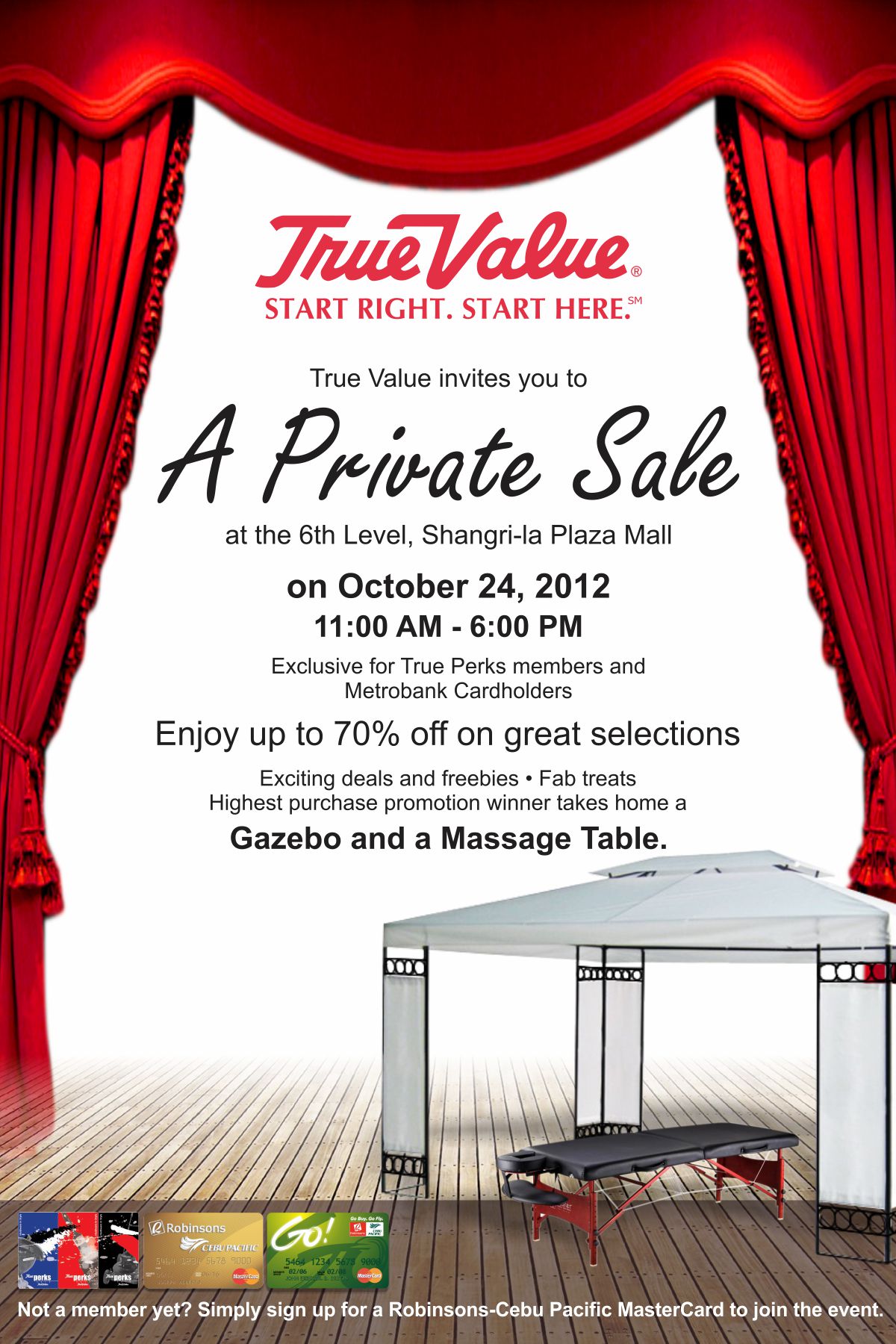 True Value's A Private Sale @ Shangri-La Plaza Mall October 2012