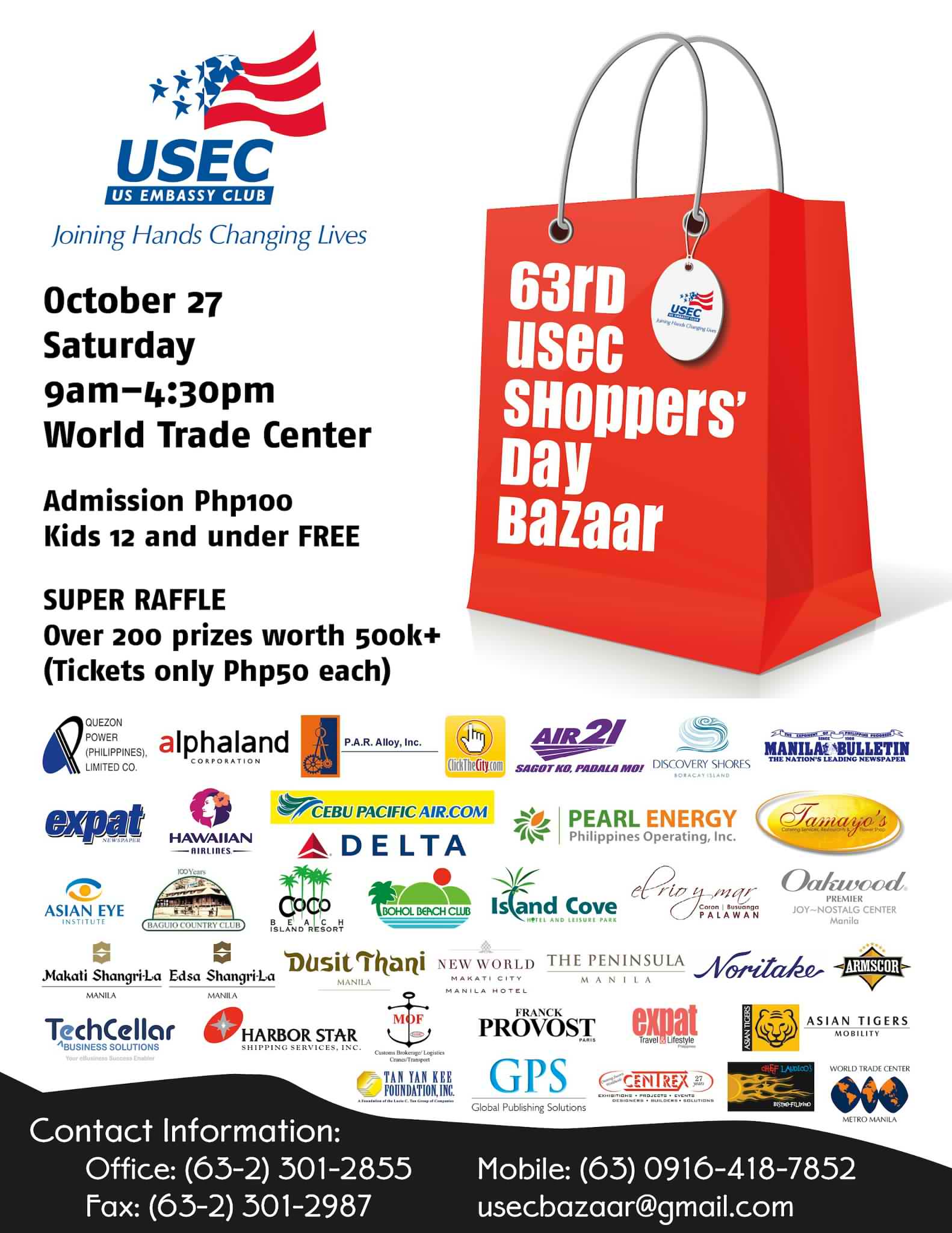 USEC Shoppers Day Bazaar @ World Trade Center October 2012