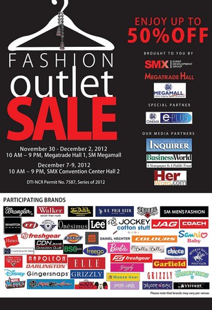 Fashion Outlet Sale @ SM Megatrade Hall November - December 2012