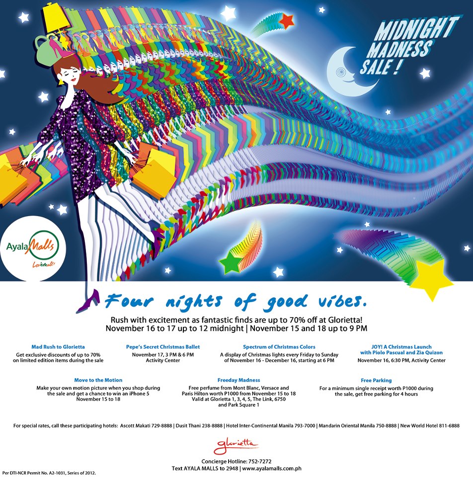 Glorietta Midnight Madness Sale November 2012